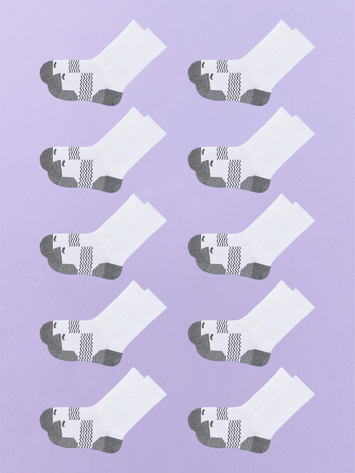 Active Crew Sock 10-Pack | White Pack
