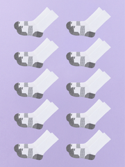 Active Crew Sock 10-Pack | White Pack