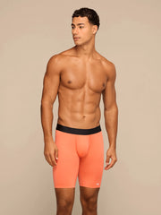 Breathe Long Boxer Brief w/ Fly | Coral