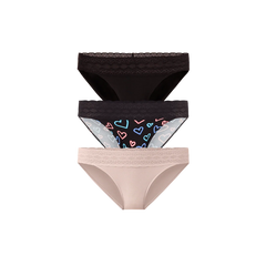 UltraModal™ Lace Bikini 3-Pack | Electric Hearts Pack