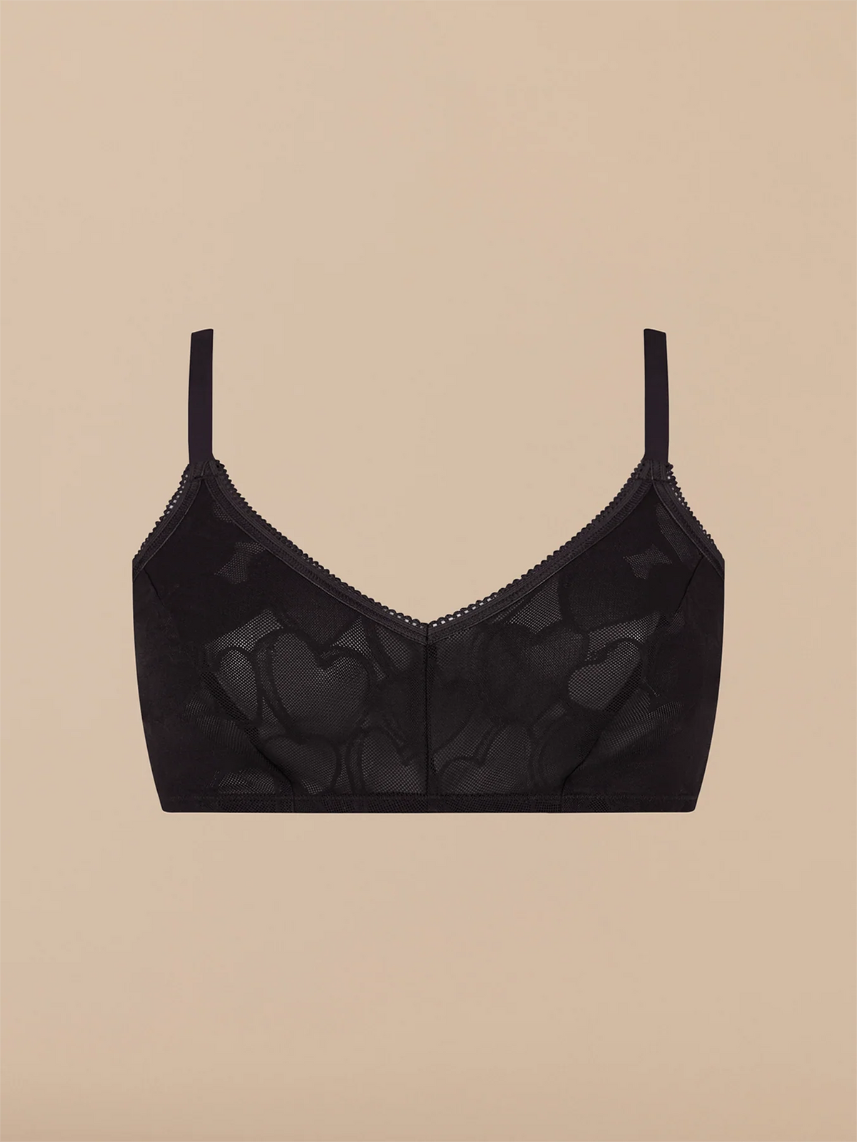 All Over Lace Demi Bralette - New | Black Hearts