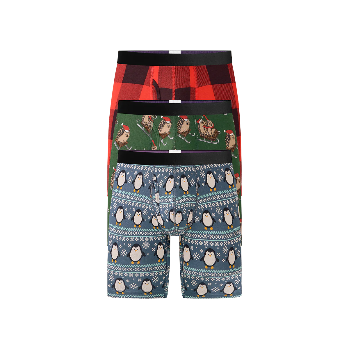 UltraModal™ Core Long Boxer Brief w/ Fly 3-Pack | Holiday Pack