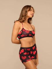 UltraModal™ Core T-Back Bralette | Floating Hearts