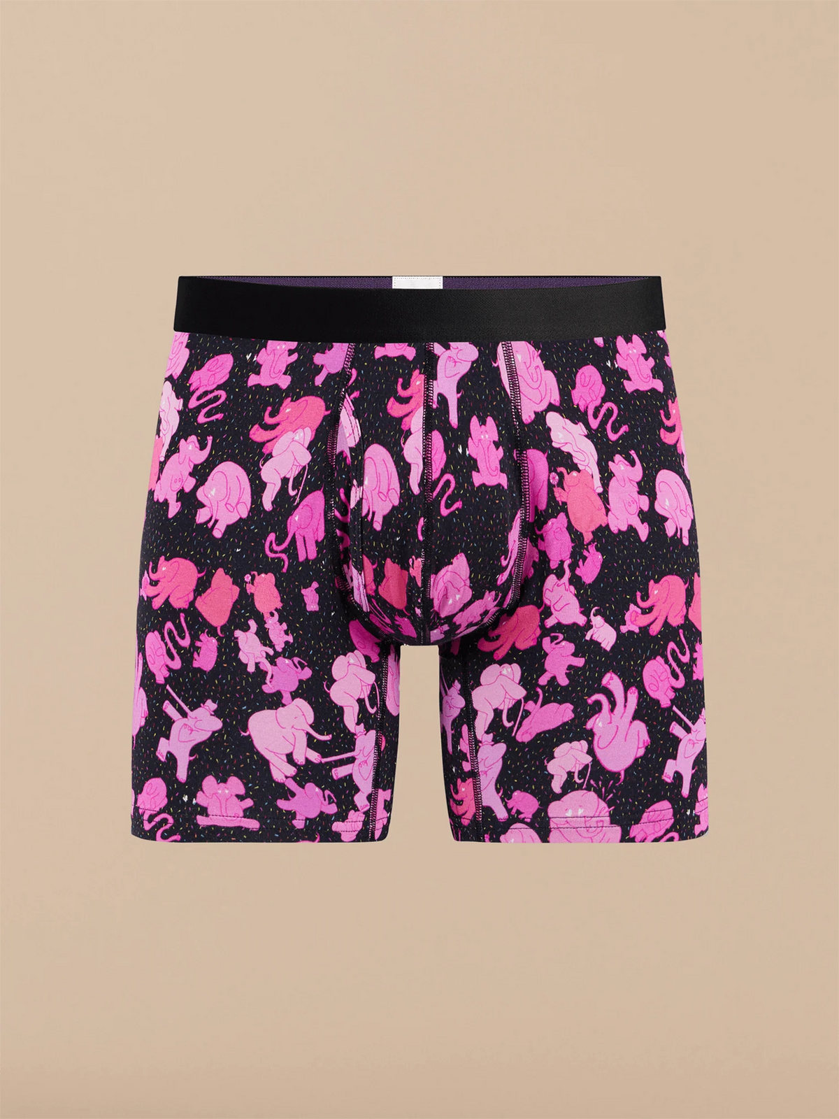 UltraModal™ Core Boxer Brief w/ Fly | Pink Elephants