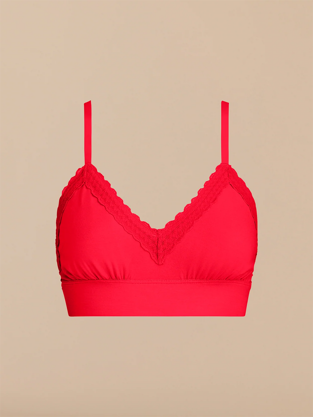 UltraModal™ Lace Plunge Bralette | Chili Red