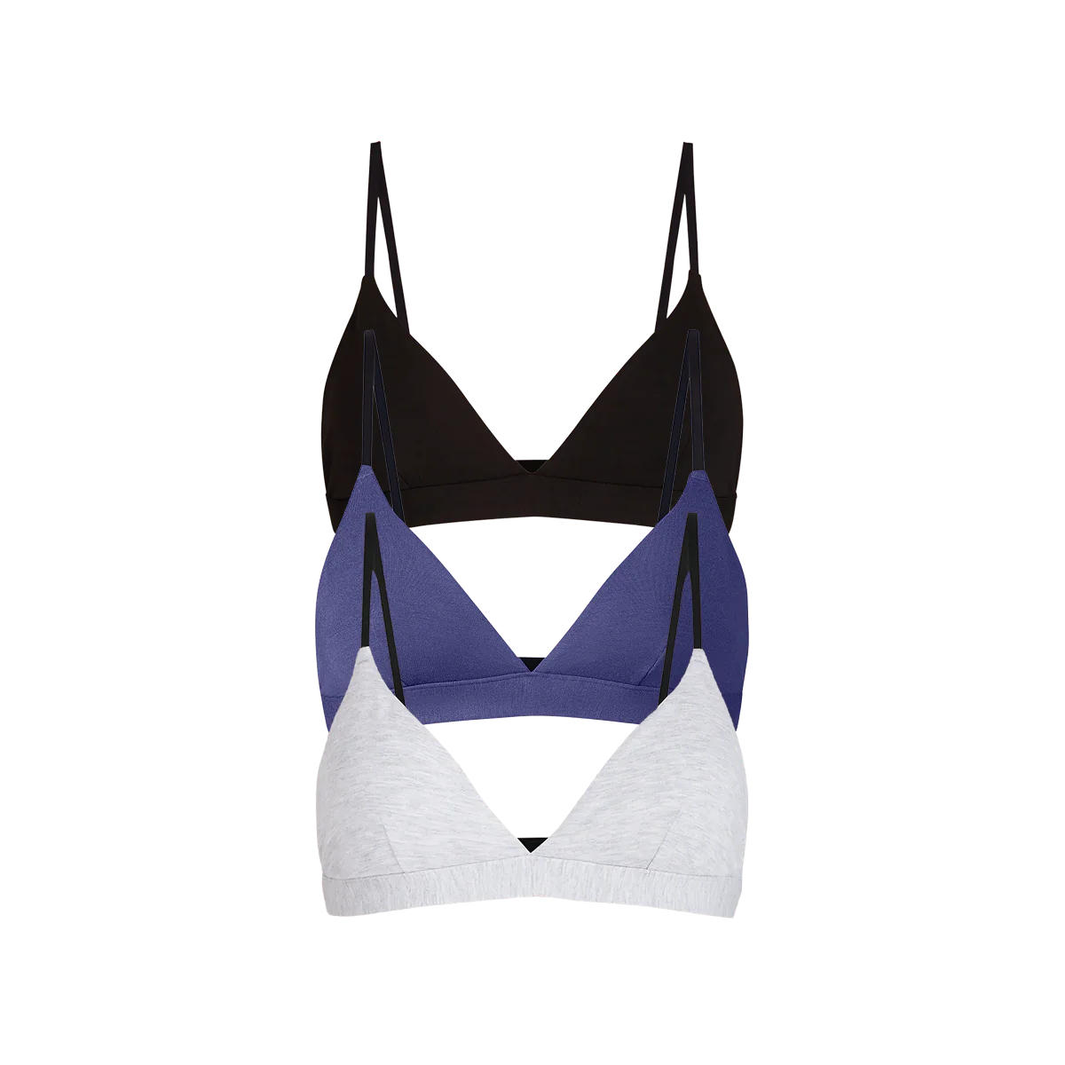 UltraModal™ FeelFree Triangle Bralette 3-Pack | Classic Navy Pack