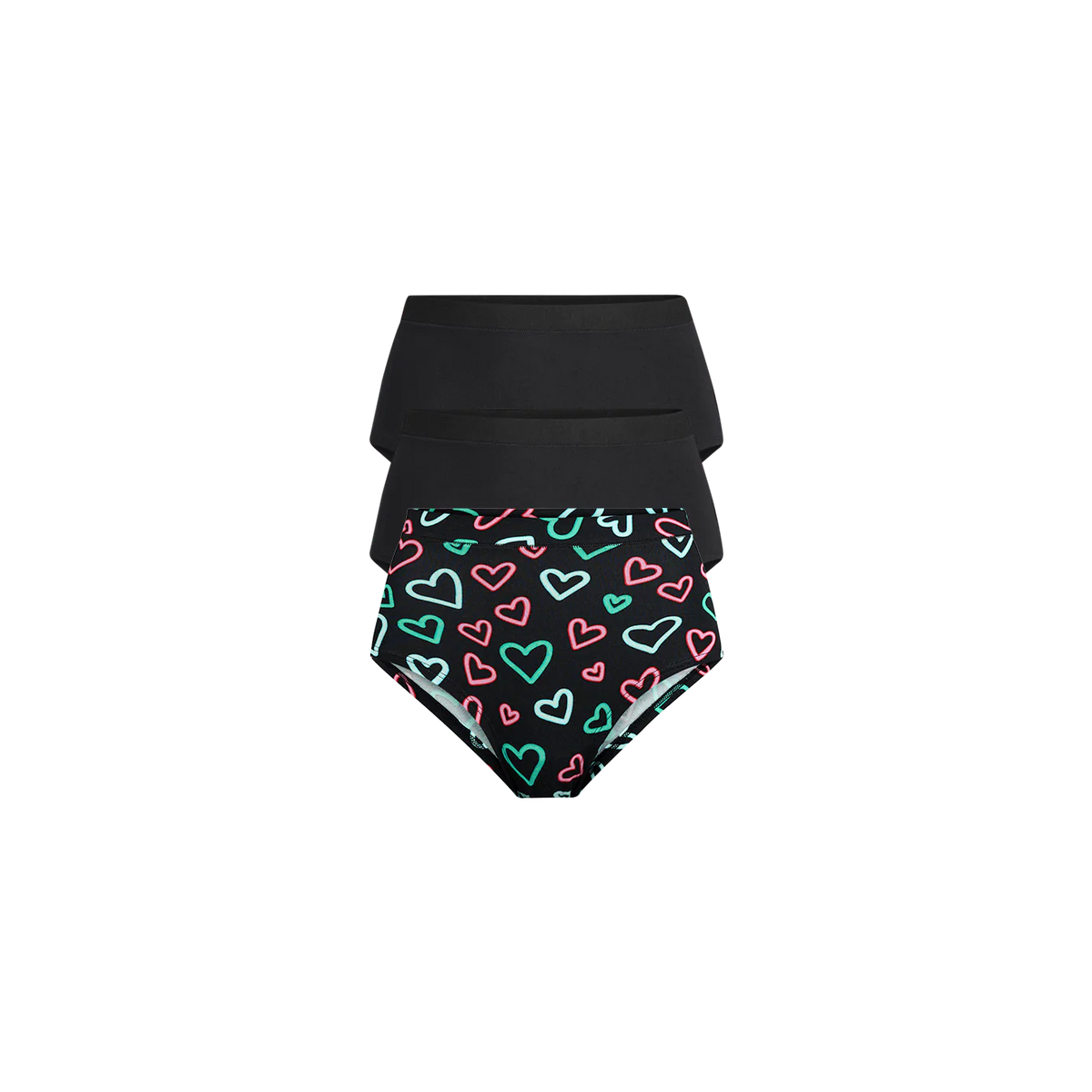 UltraModal™ FeelFree High-Waisted Cheeky 3-Pack | Electric Hearts Pack