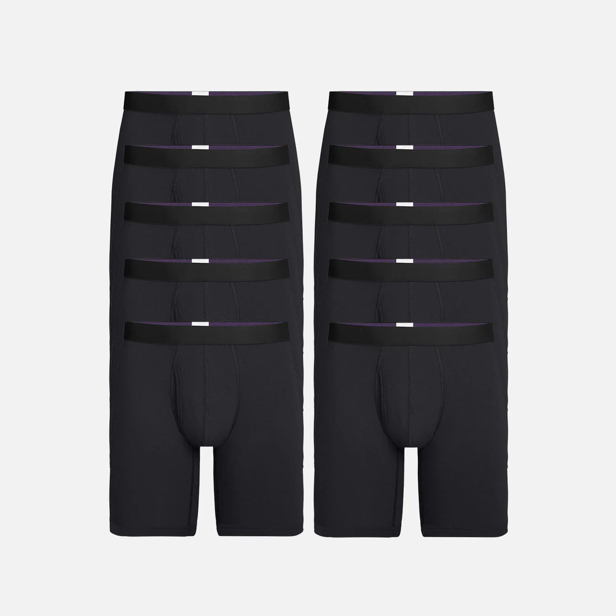 UltraModal™ Core Long Boxer Brief w/ Fly 10-Pack | Black