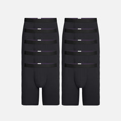 UltraModal™ Core Long Boxer Brief w/ Fly 10-Pack | Black