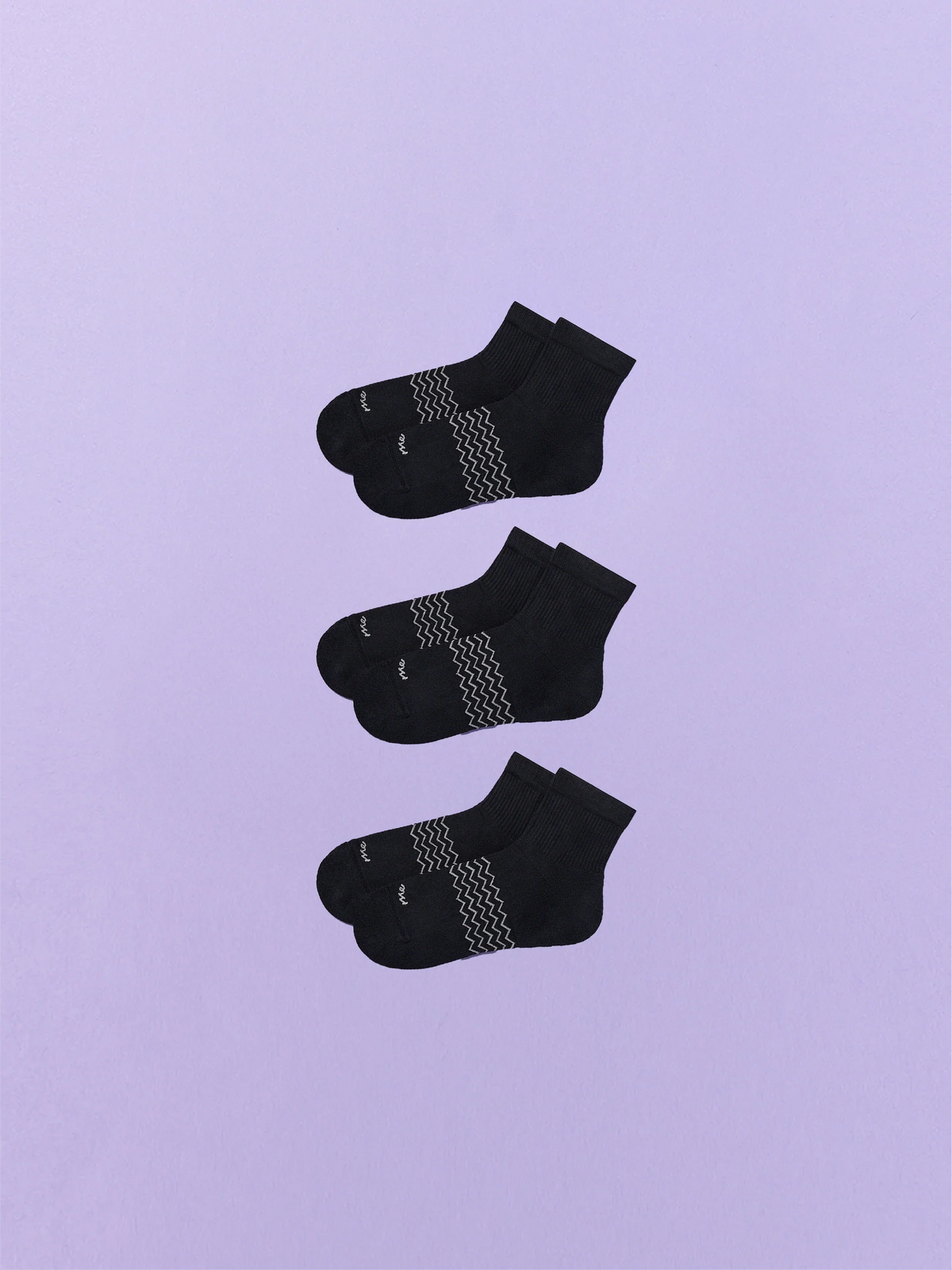 Essential Quarter Sock 3-Pack | Black Pack