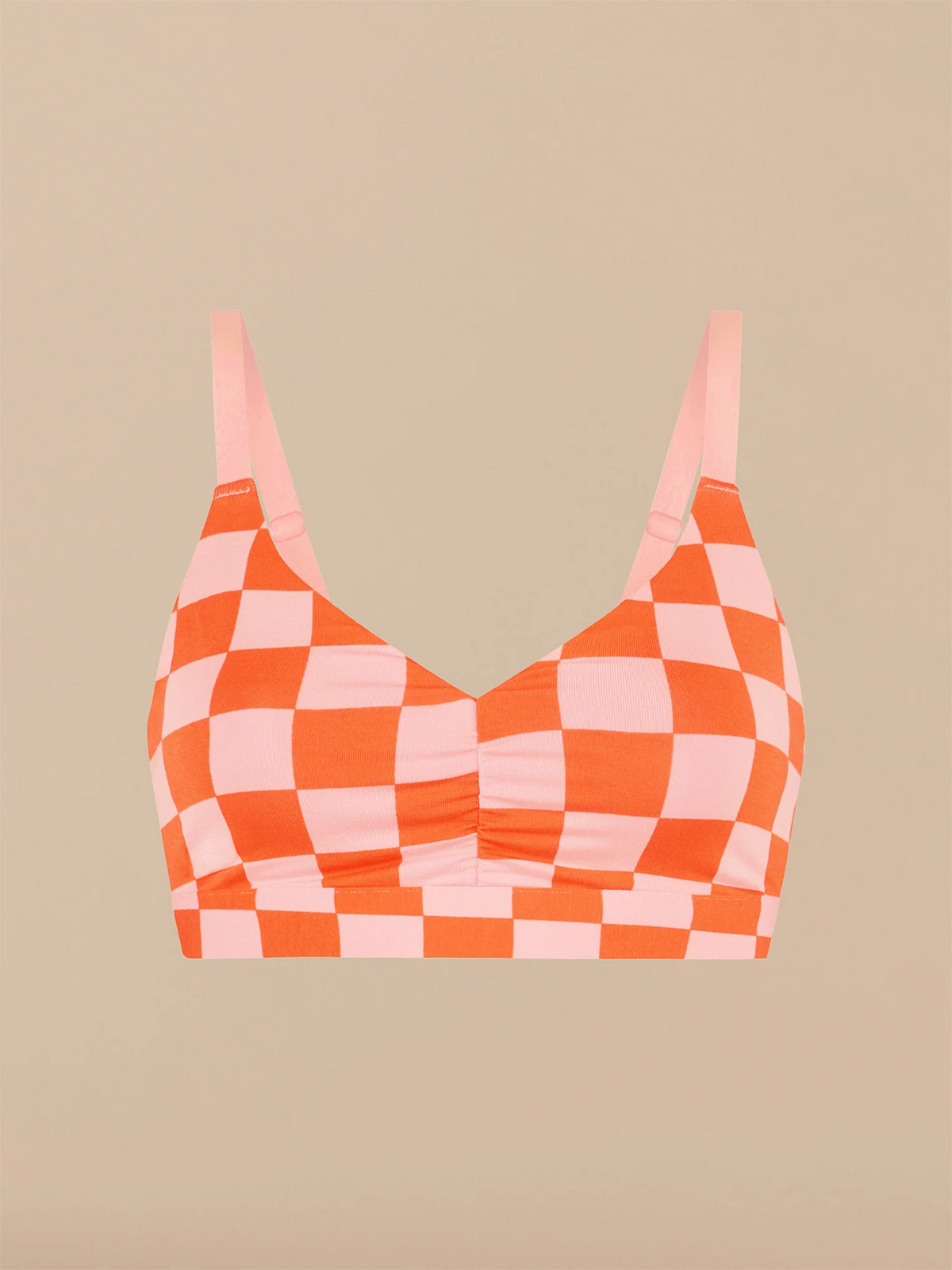 Curvy UltraModal™ FeelFree Ruched Bralette | Cheeky Check
