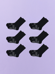 Active Crew Sock 6-Pack | Black Pack