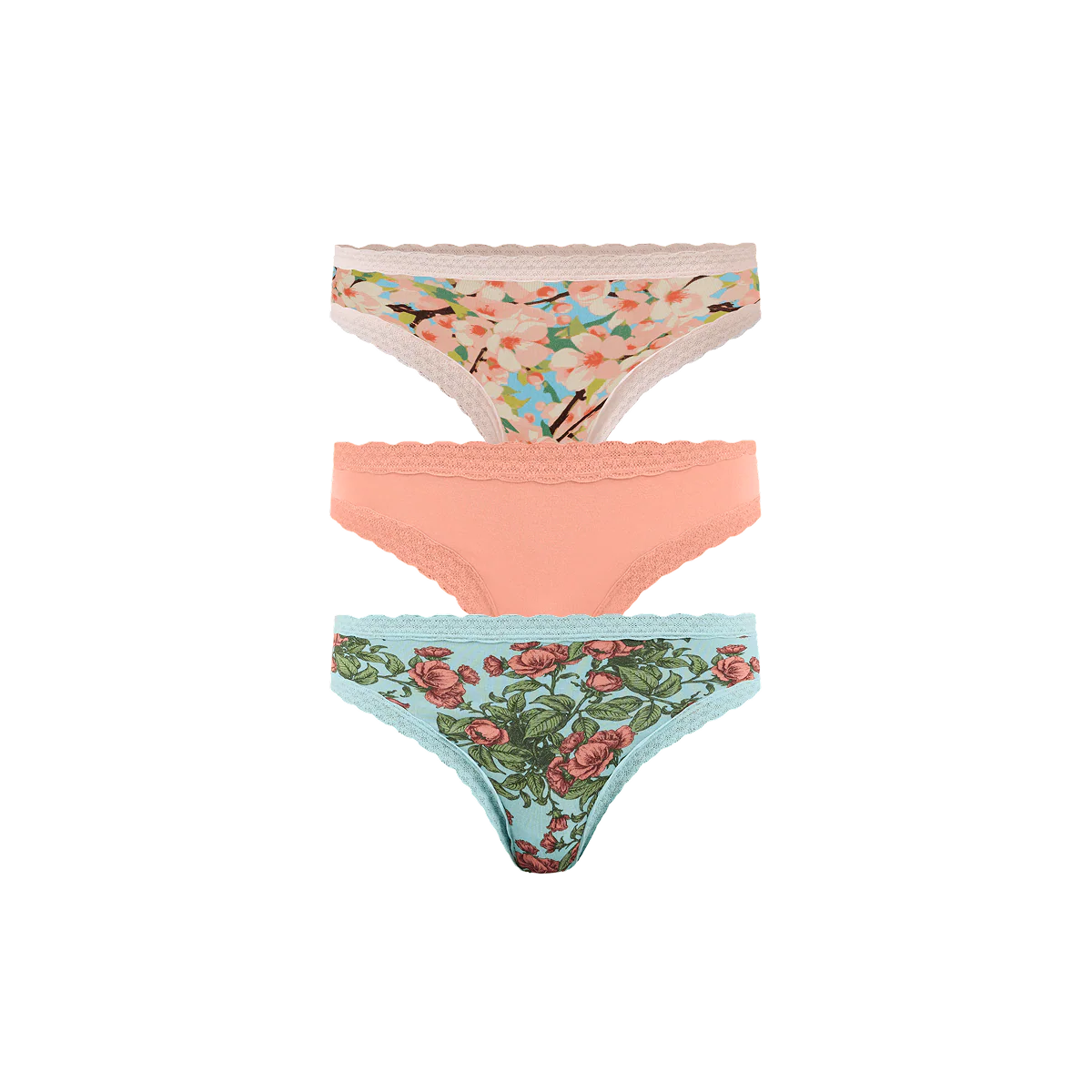 UltraModal™ Lace Tanga 3-Pack | Blossom Pack