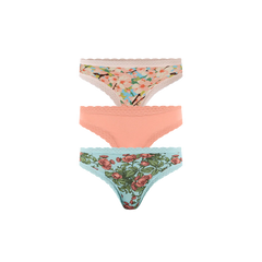 UltraModal™ Lace Tanga 3-Pack | Blossom Pack