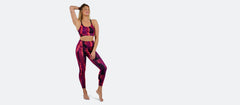 MoveMe Longline Sports Bra | Fuchsia Tie Dye