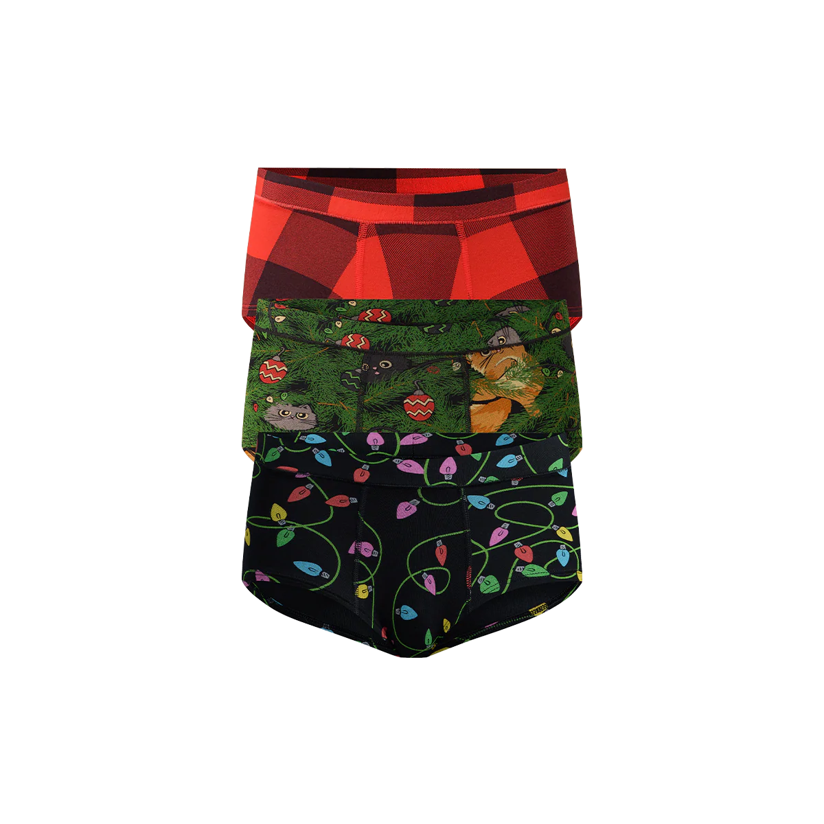 UltraModal™ FeelFree Cheeky Brief 3-Pack | Meowy Christmas Pack