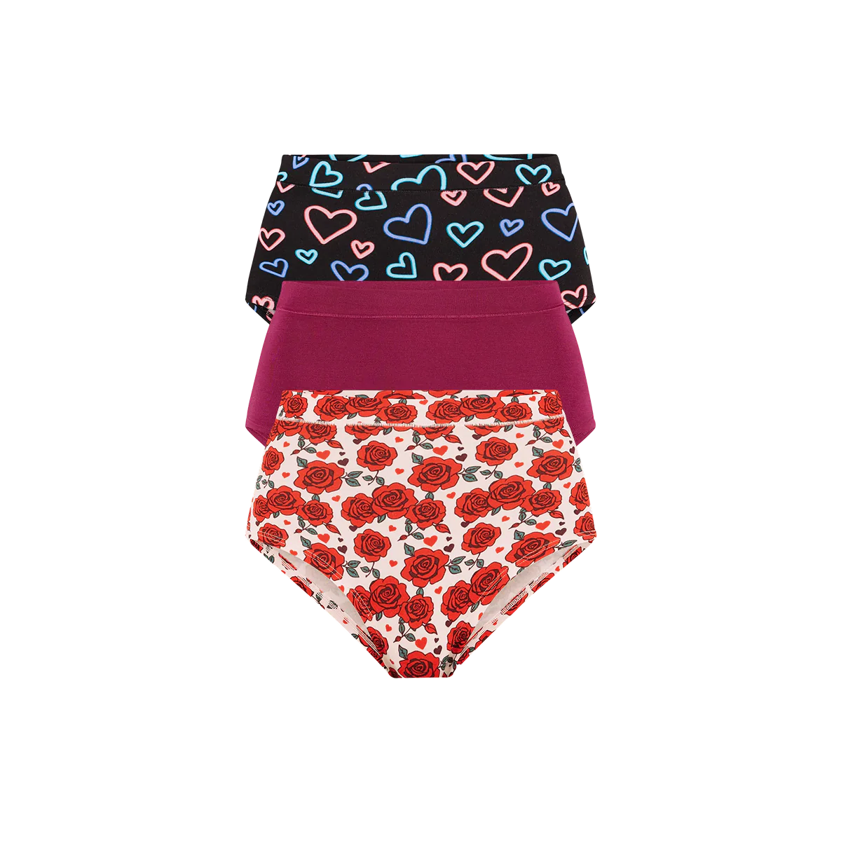 UltraModal™ FeelFree High-Waisted Cheeky 3-Pack | Electric Love Pack