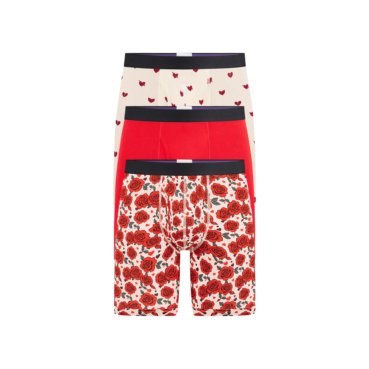UltraModal™ Core Ball Caddy™ Long Boxer Brief w/ Fly 3-Pack | Red Hot Pack