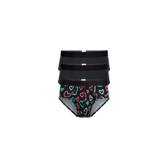 UltraModal™ Core Brief 3-Pack | Electric Hearts Pack