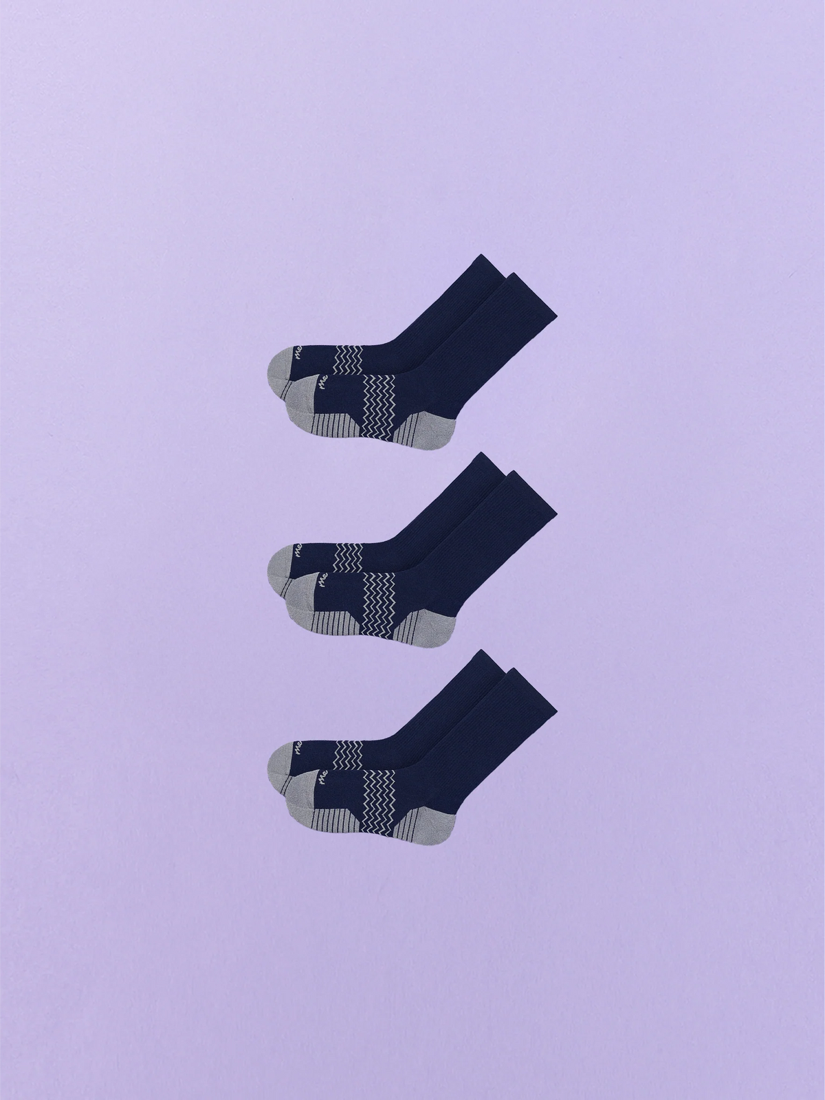 Active Crew Sock 3-Pack | Dark Sapphire Pack