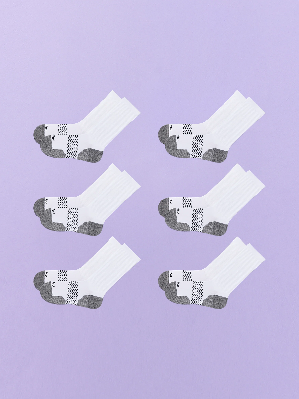 Active Crew Sock 6-Pack | White Pack