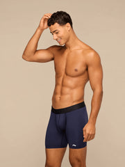 Breathe Breathe Ball Caddy Boxer Brief w/ Fly | Dark Sapphire