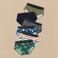 UltraModal™ Kids Core Boys Brief 6-Pack | Party Stripes Pack