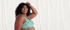 Stretch Cotton Scoop Bralette | Pizza