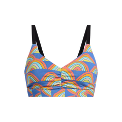 Curvy UltraModal™ FeelFree Ruched Bralette | Retro Rainbows