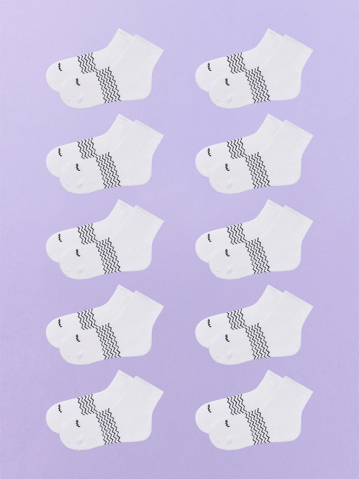 Essential Quarter Sock 10-Pack | White Pack