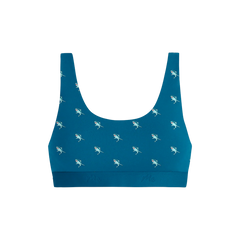 Stretch Cotton Scoop Bralette | Shark