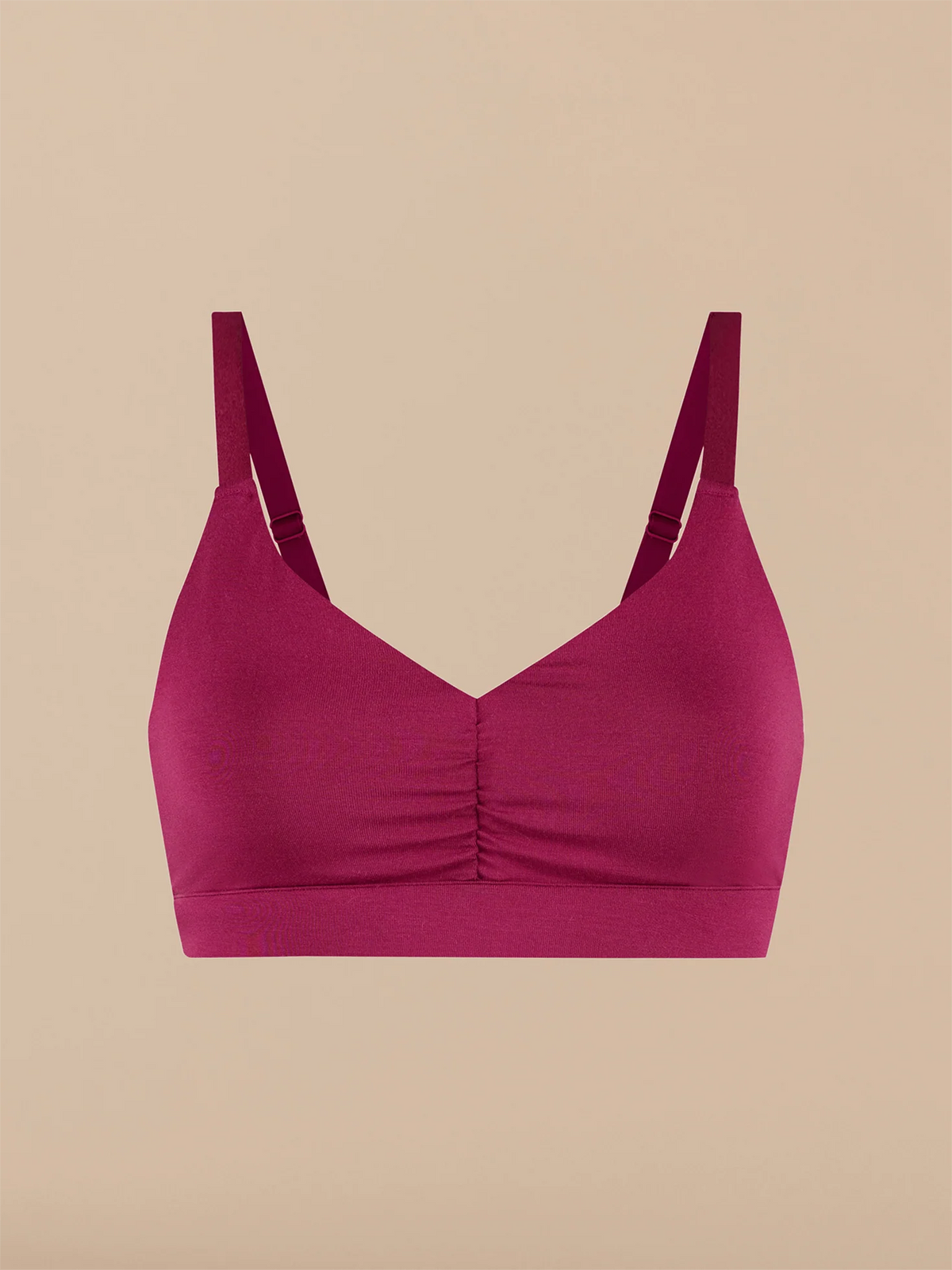 Curvy UltraModal™ FeelFree Ruched Bralette | Plum