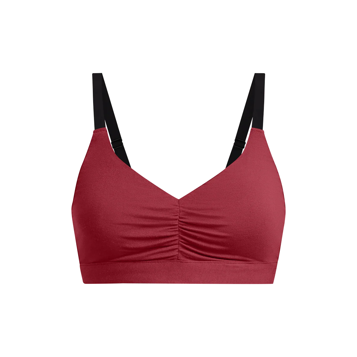 Curvy UltraModal™ FeelFree Ruched Bralette | Cabernet/Cabernet