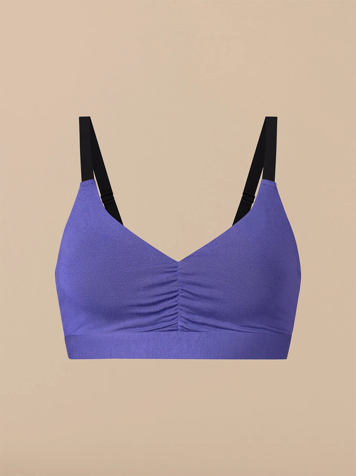 Curvy UltraModal™ FeelFree Ruched Bralette | Berry Blue