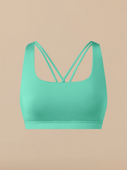 Breathe Strappy Back Bralette | Seafoam