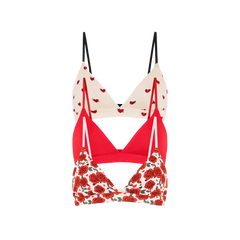 UltraModal™ FeelFree Triangle Bralette 3-Pack | Red Hot Pack