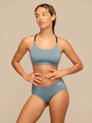 Breathe Racerback Bralette | Goblin Blue
