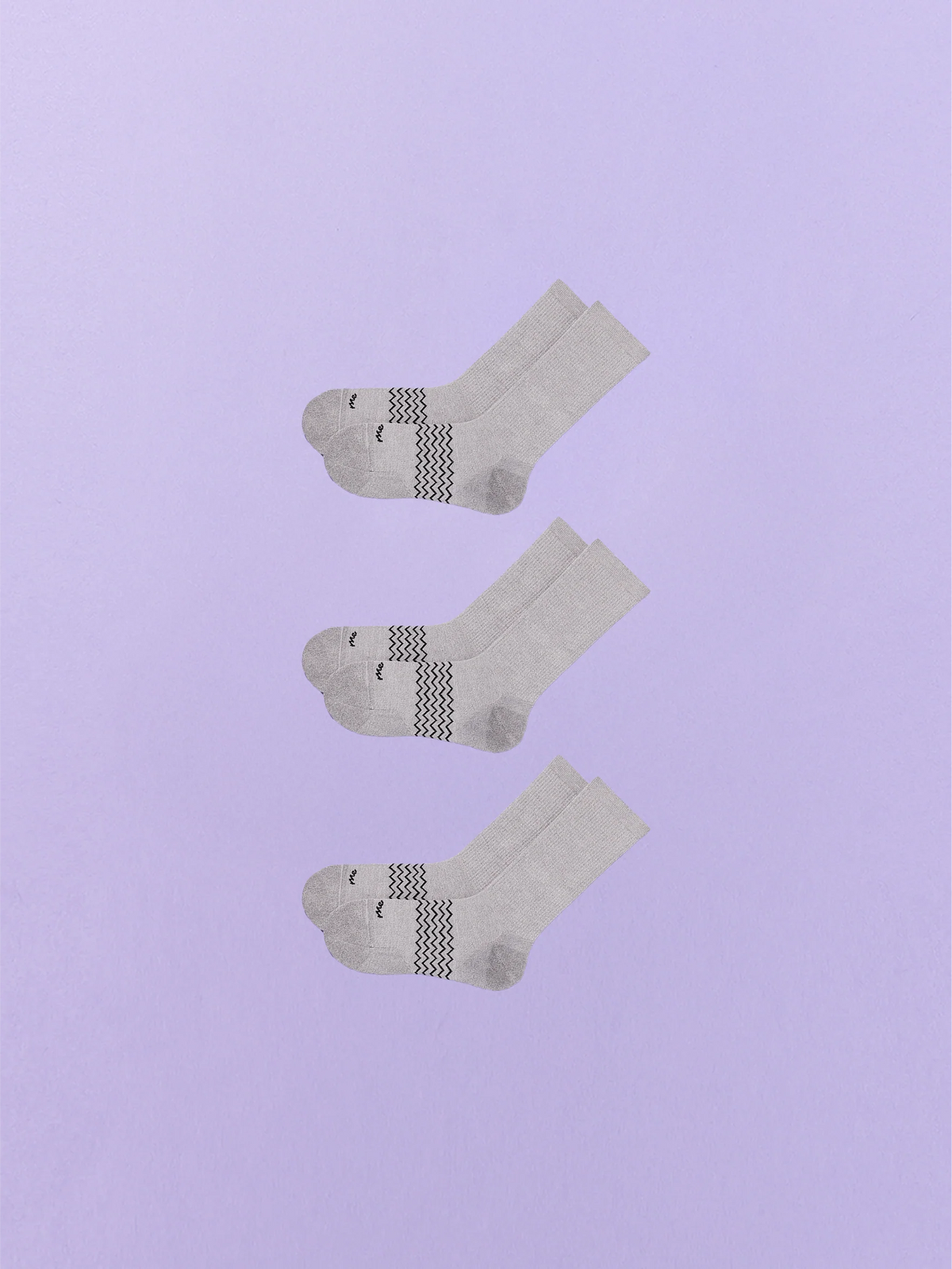 Essential Crew Sock 3-Pack | Heather Grey Pack