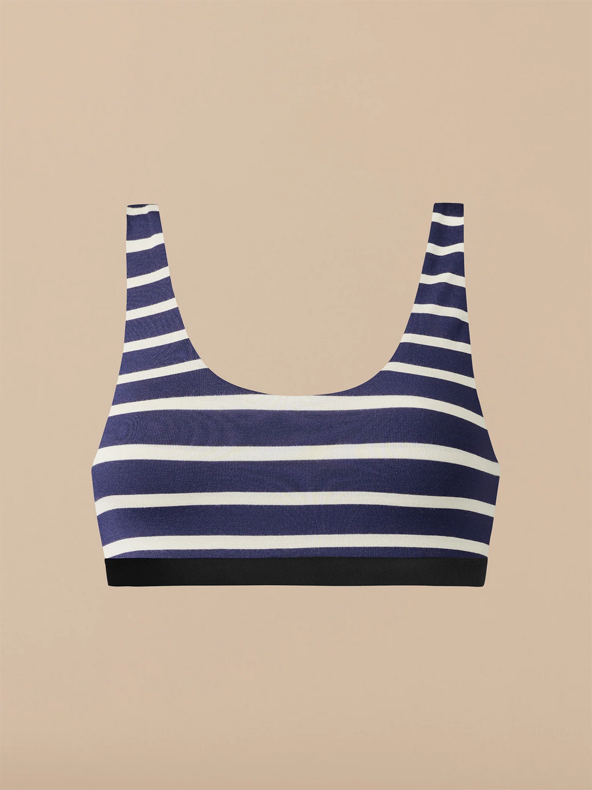 UltraModal™ Core Scoop Bralette | Navy Stripes