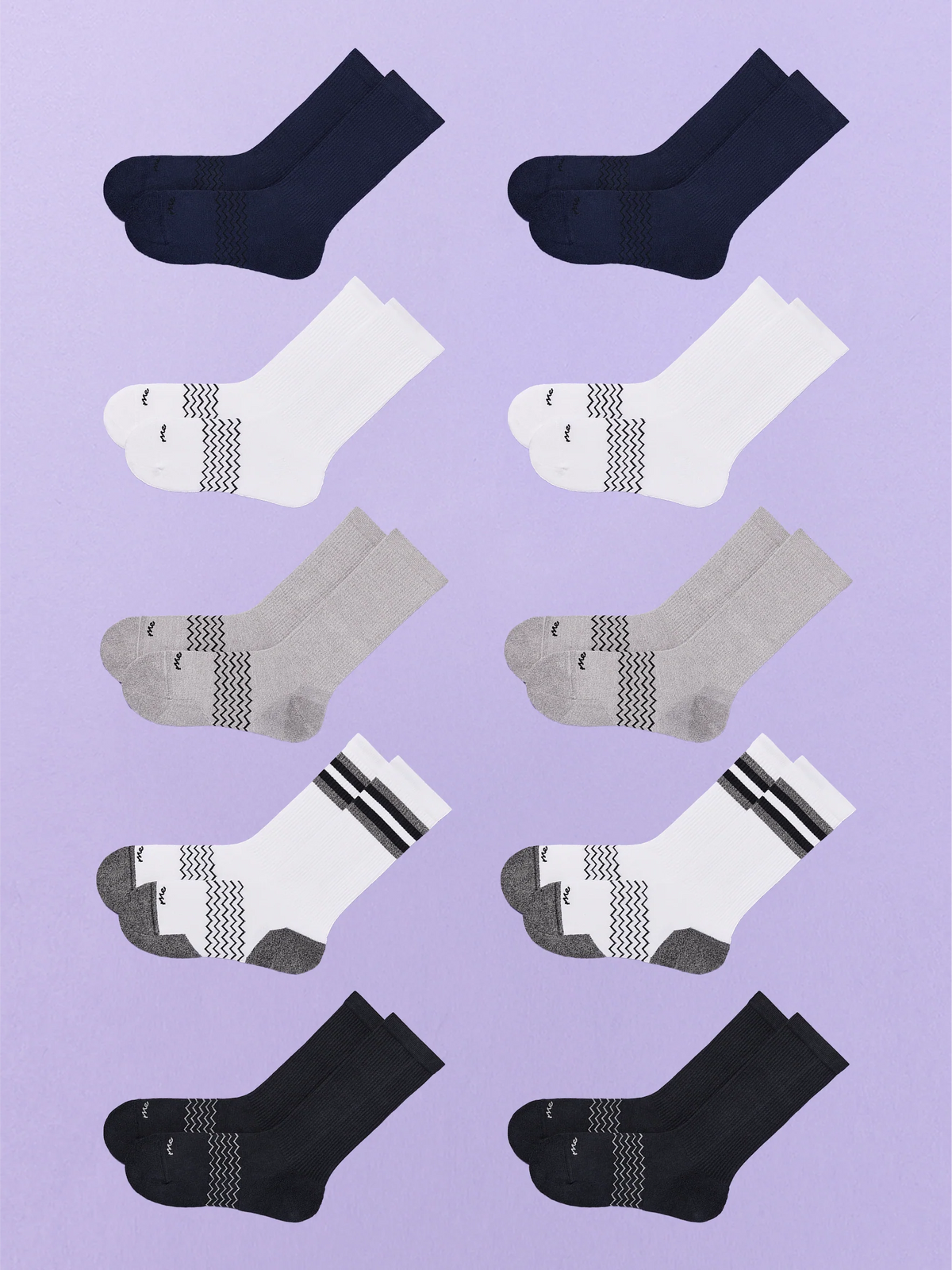 Essential Crew Sock 10-Pack | Mixed Classics Pack