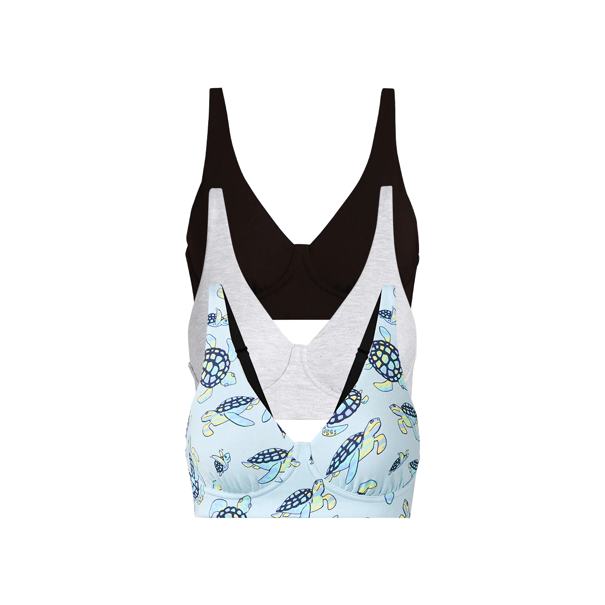 UltraModal™ FeelFree Longline Bralette 3-Pack | Psycheshellic Pack