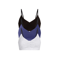 UltraModal™ FeelFree Ruched Bralette 3-Pack | Classic Navy Pack
