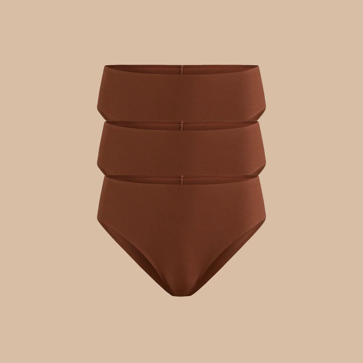 Seamless Tanga 3-Pack | Espresso