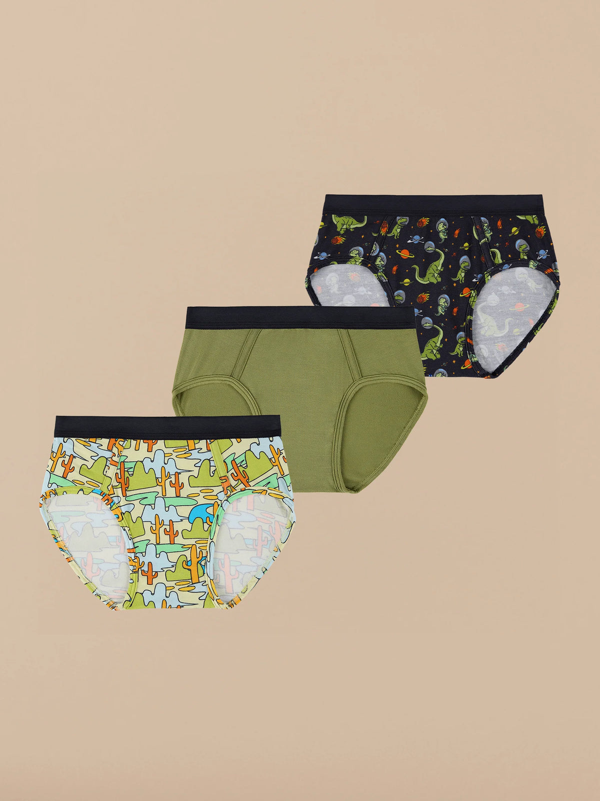 UltraModal™ Kids Core Boys Brief 3-Pack | Dino Land Pack