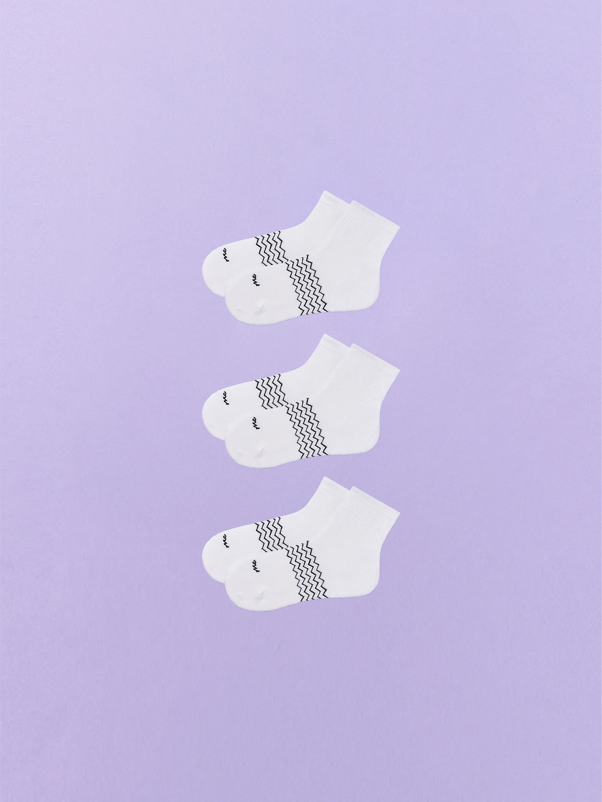 Essential Quarter Sock 3-Pack | White Pack