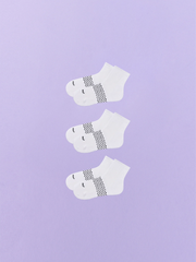 Essential Quarter Sock 3-Pack | White Pack
