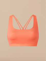 Breathe Strappy Back Bralette | Coral