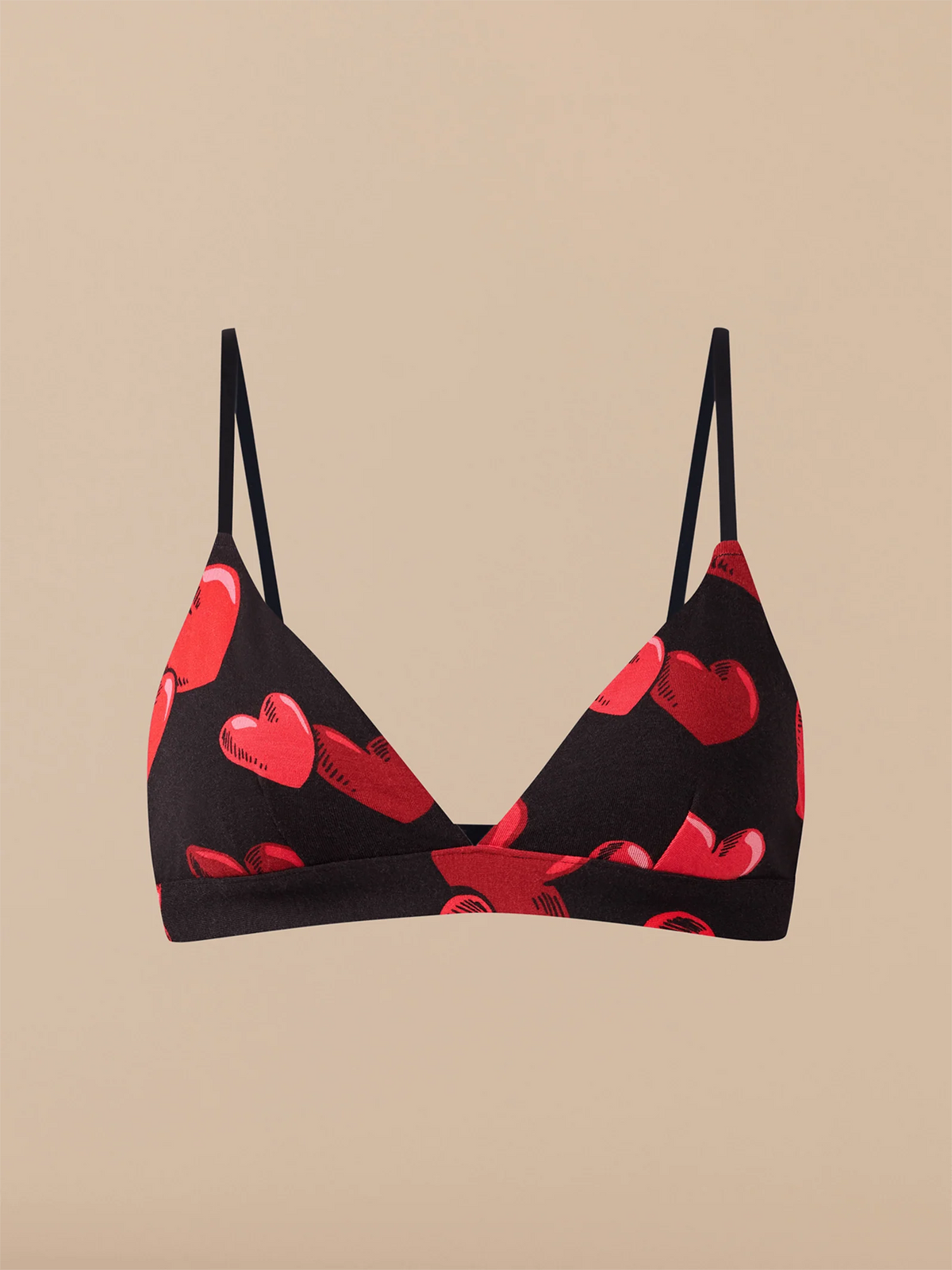 UltraModal™ FeelFree Triangle Bralette | Floating Hearts