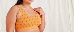Stretch Cotton Scoop Bralette | Saguaro Blossom