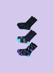 Active Crew Sock 3-Pack | Astro Shark Pack
